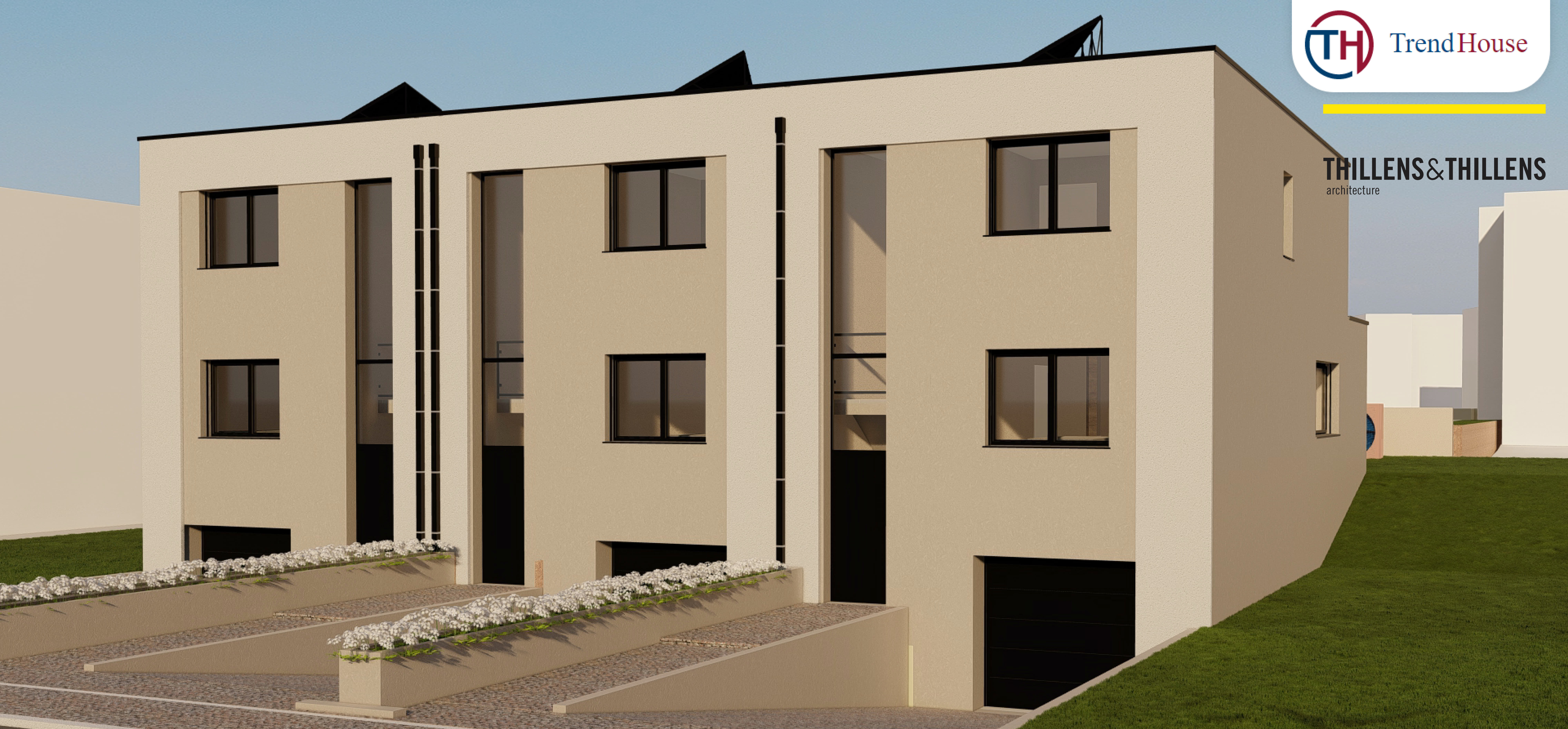 Steinsel – 3 terraced houses