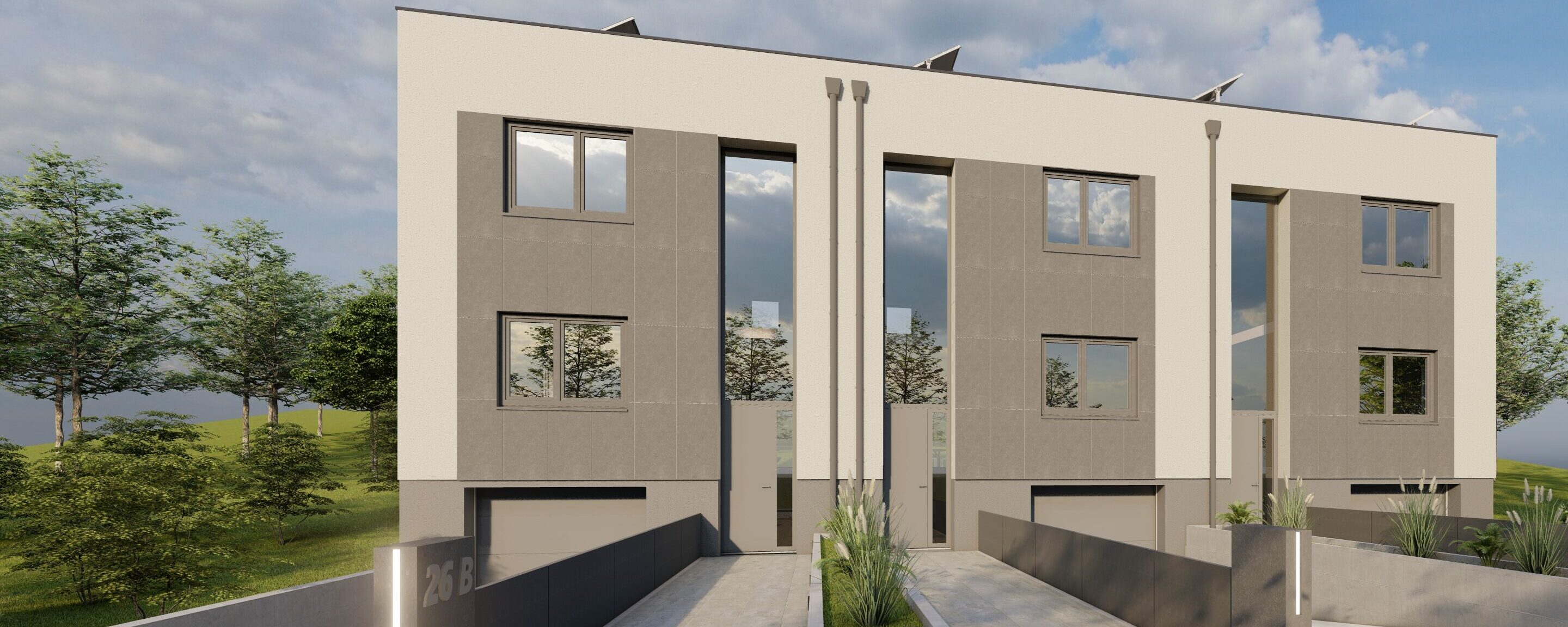 Steinsel – 3 maisons en bande